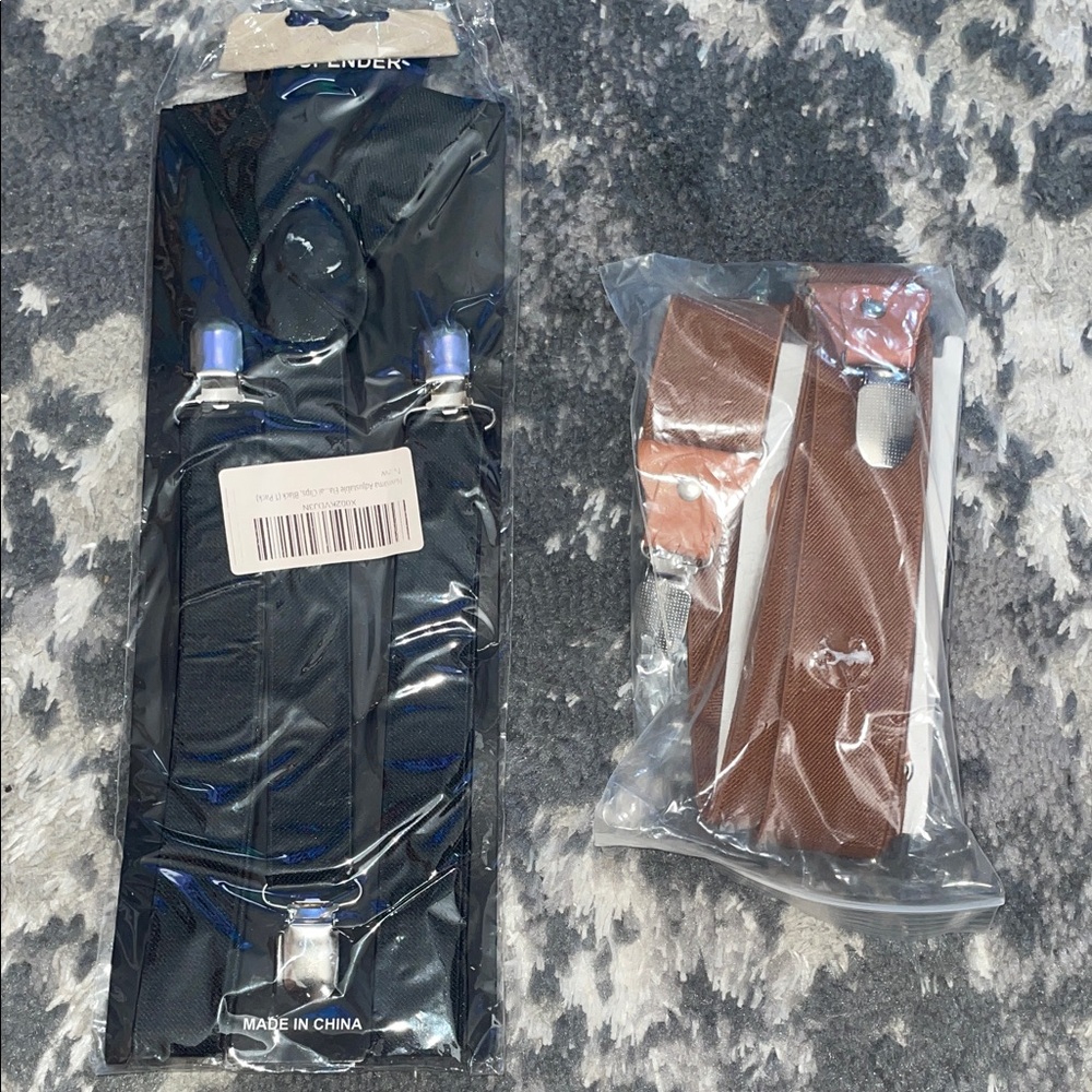 Black and Brown Suspenders